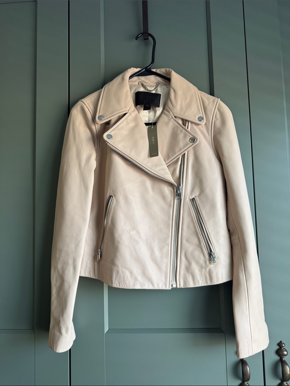 J.Crew Genuine Leather Jacket, Size 6, Style E1781, NWT